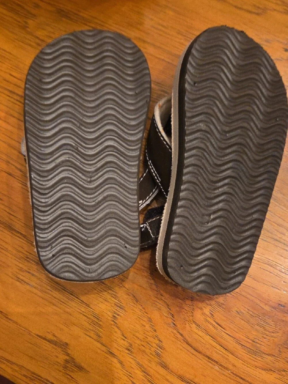 Toddler Camouflage Sandals with Brown Straps